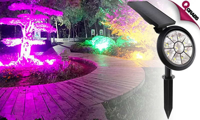 LED Solar Powered Lawn Spotlight!
